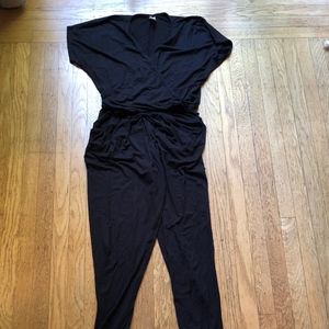Loveappella (Nordstrom) Wrap Top Jumpsuit